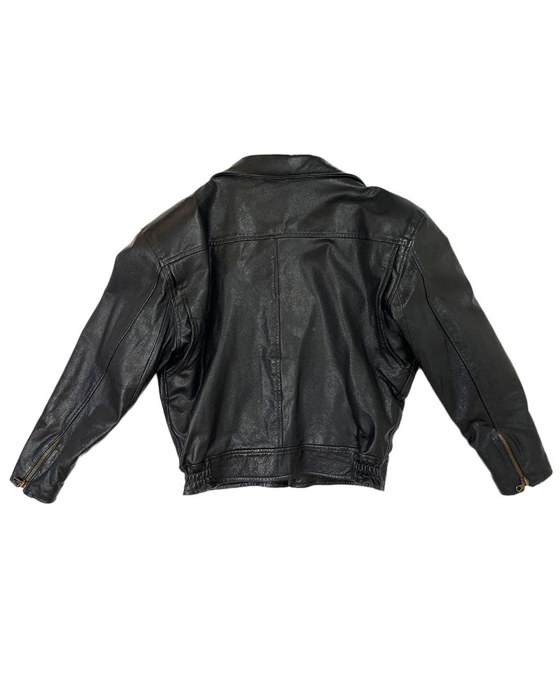 Leo's Dream Black Leather Jacket
