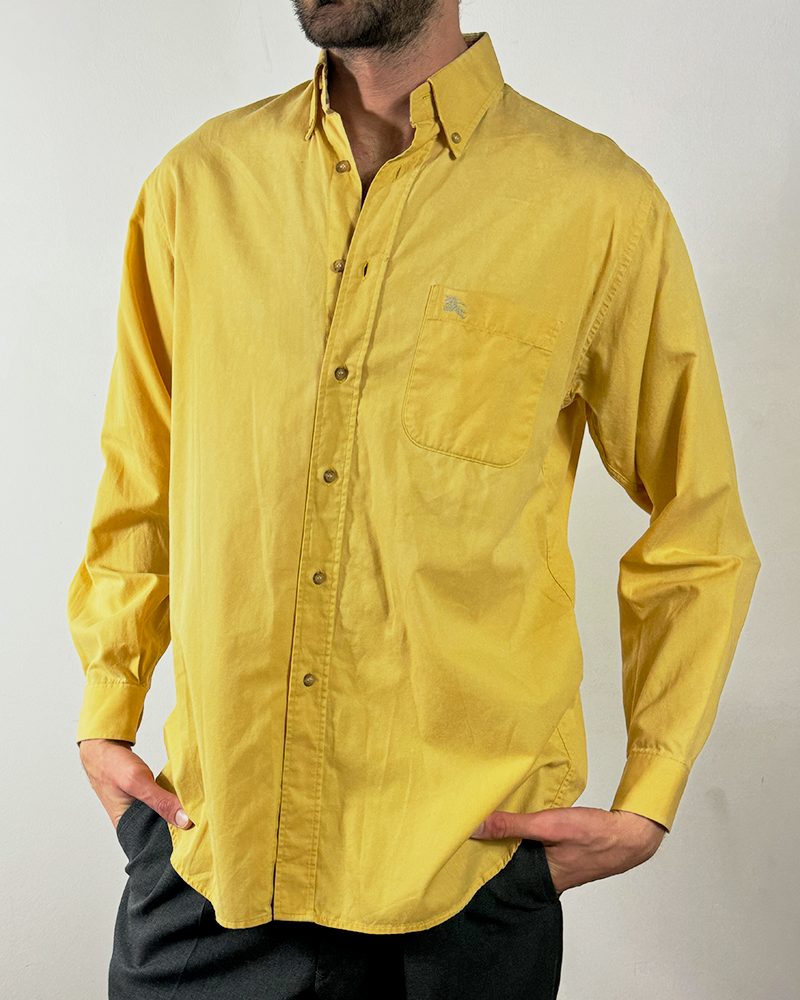 Vintage Yellow Burberry Shirt - Main