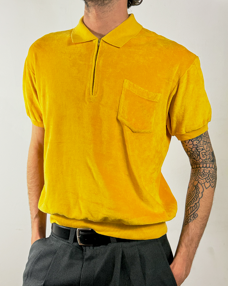 Yellow Towel Vibes Polo Shirt - Main