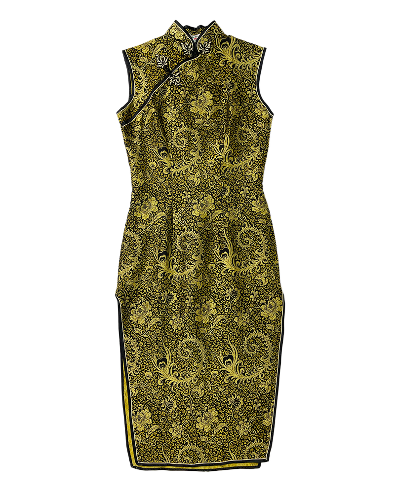 Golden Garden Asian Dress - Main