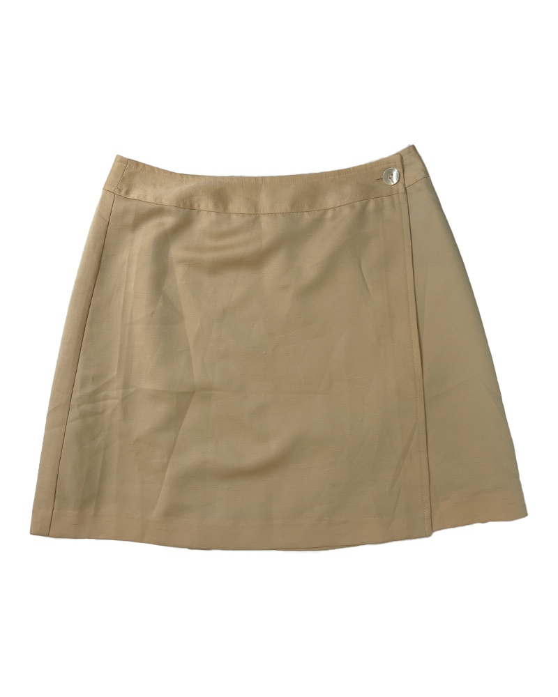 Pearl Wrap Mini Skirt - Main