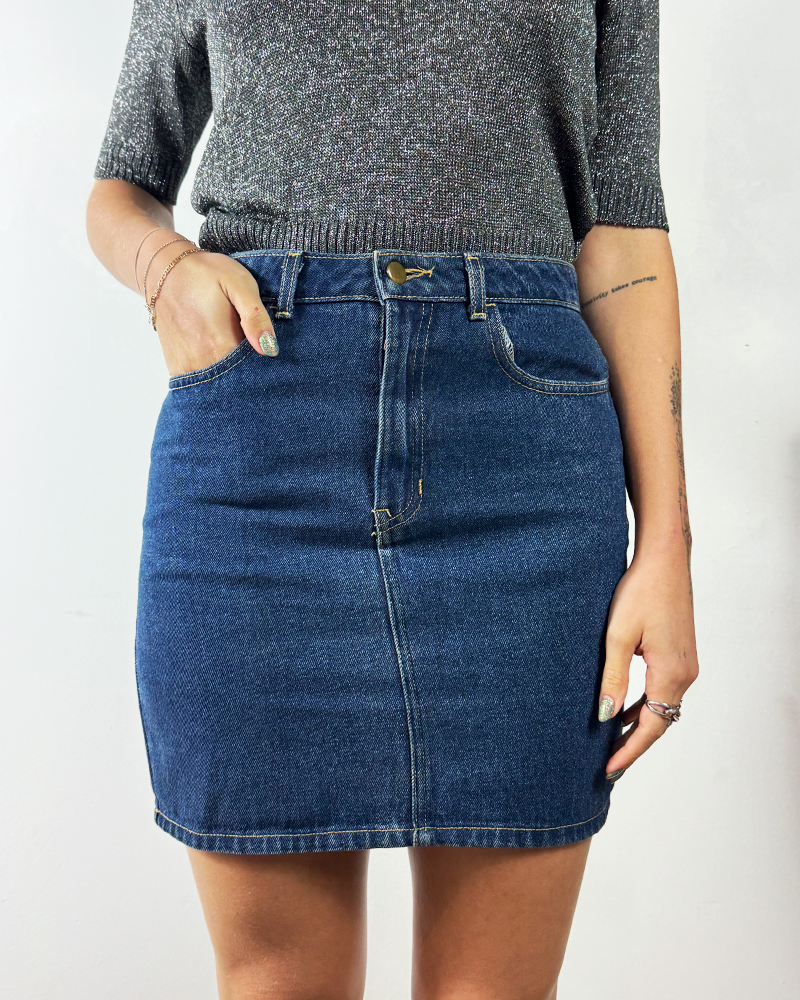 American Apparel Denim Mini Skirt - Main