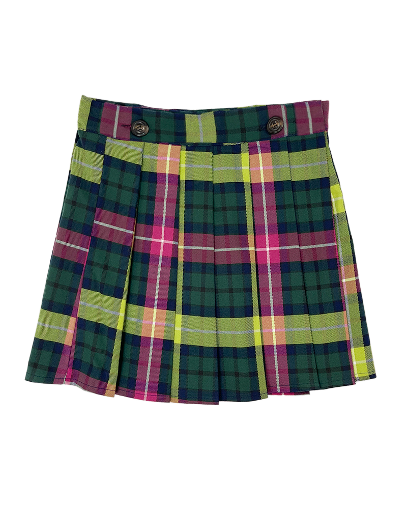 Chromatic Tartan Mini Skirt - Main