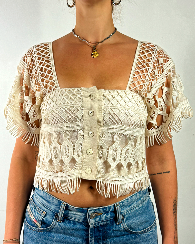 Summer in Greece Lace Top - Main