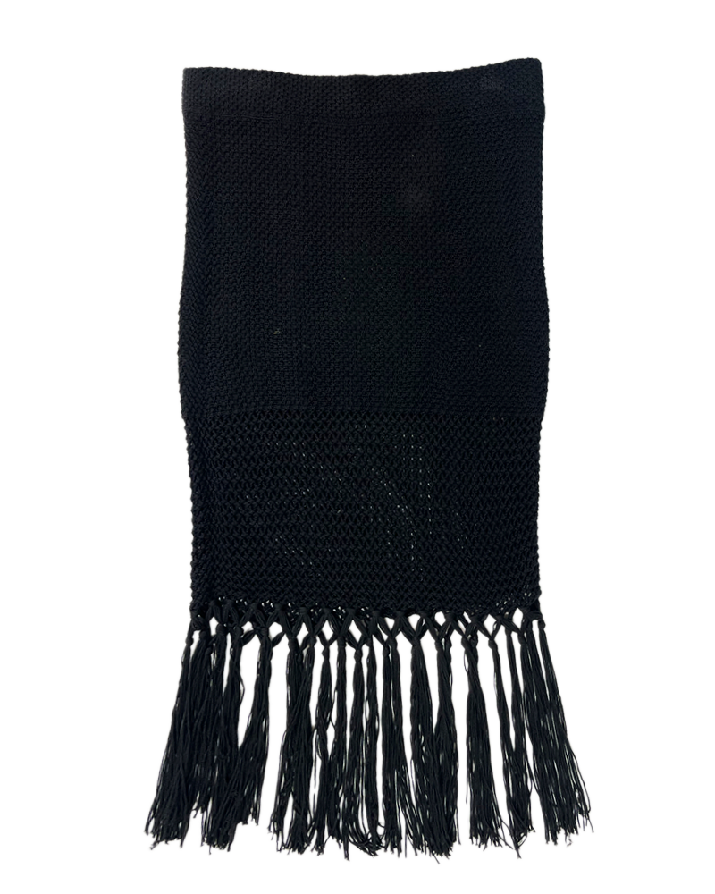 Mama Black Crochet Skirt - Main