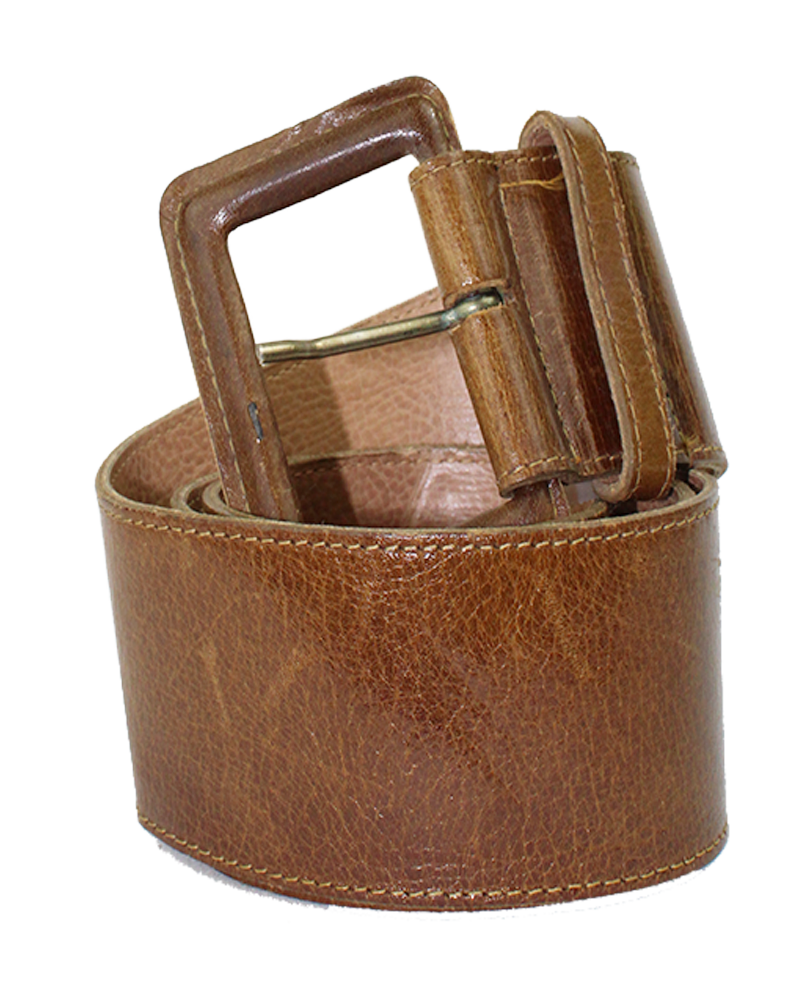 Leather Brown Belt - Main