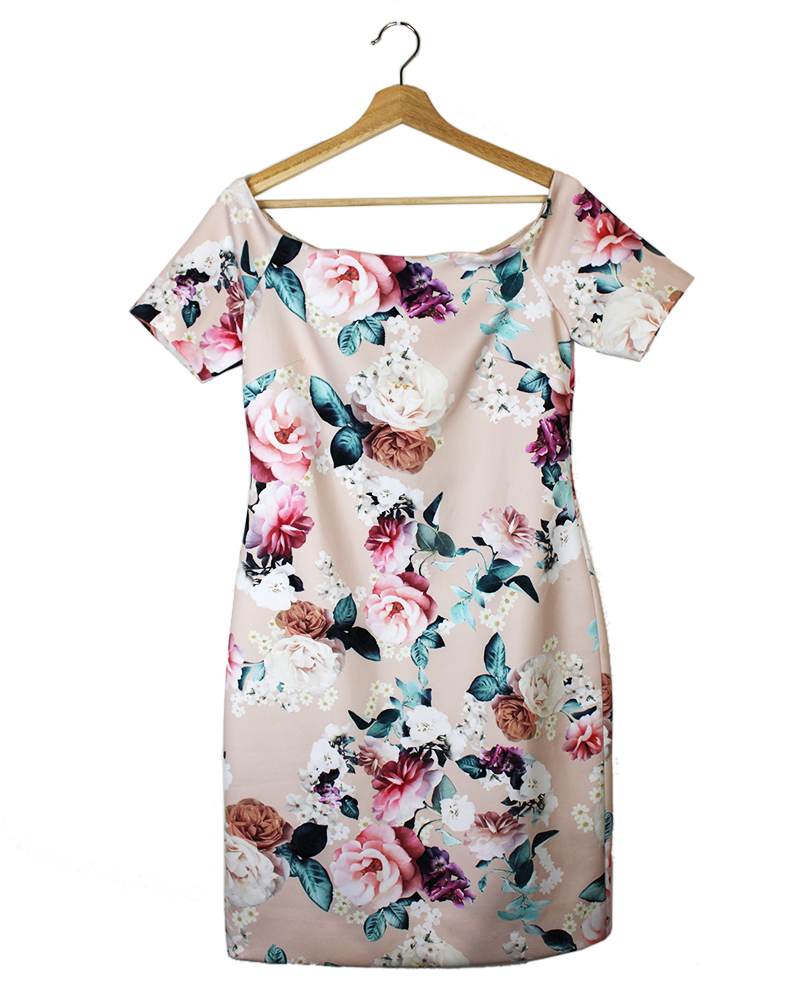 Flowered Calvin Klein Dress - Main