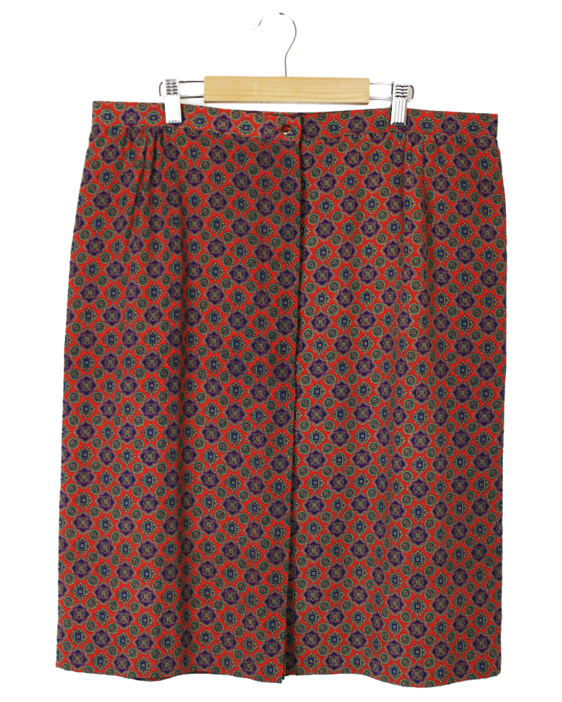 Tie Printed Skirt - Main