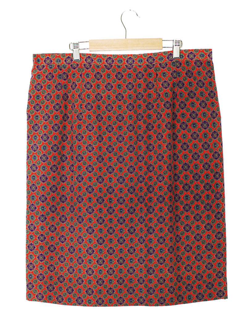 Tie Printed Skirt - Detailed view