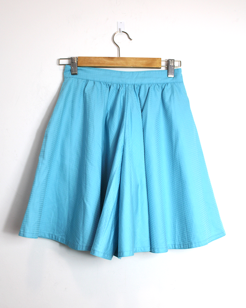 Baby Blue Shorts/Skirt  - Back shot
