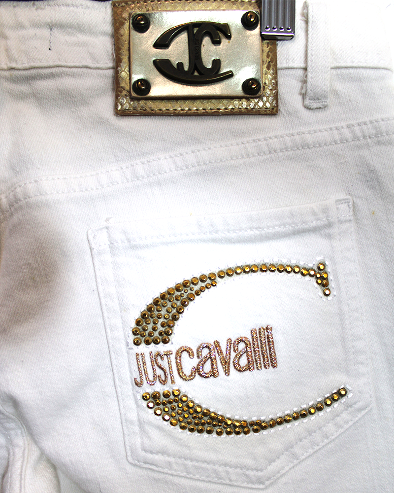 Just Cavalli White Jeans Pants - Detailed view