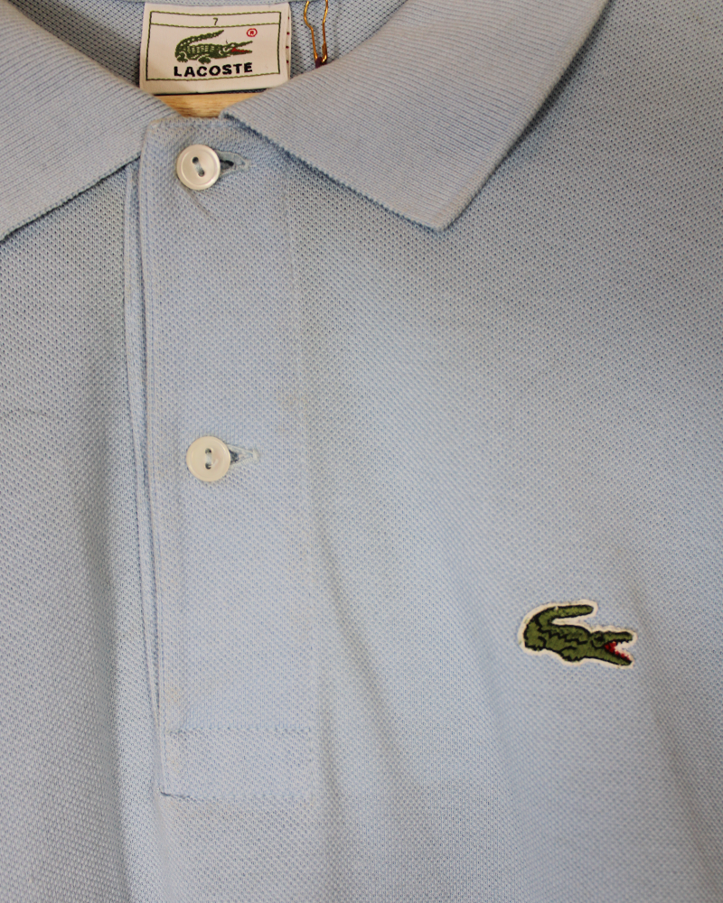 Sky Blue Lacoste Polo Shirt - Detailed view