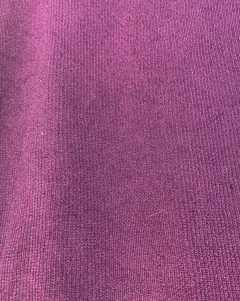Purple Rib Turtleneck - Detailed view