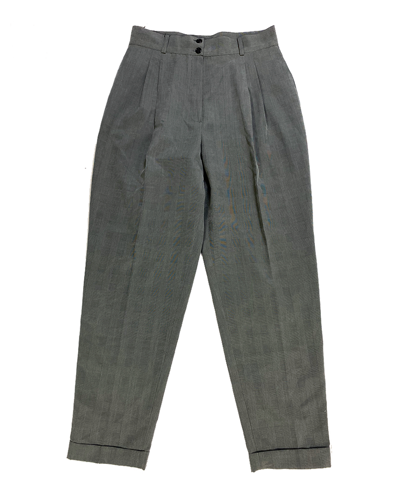Classy Social Checkred Grey Trousers - Main