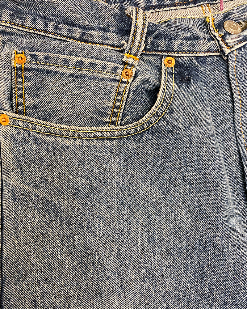 Levis 505 High Rise Mom Jeans - Detailed View