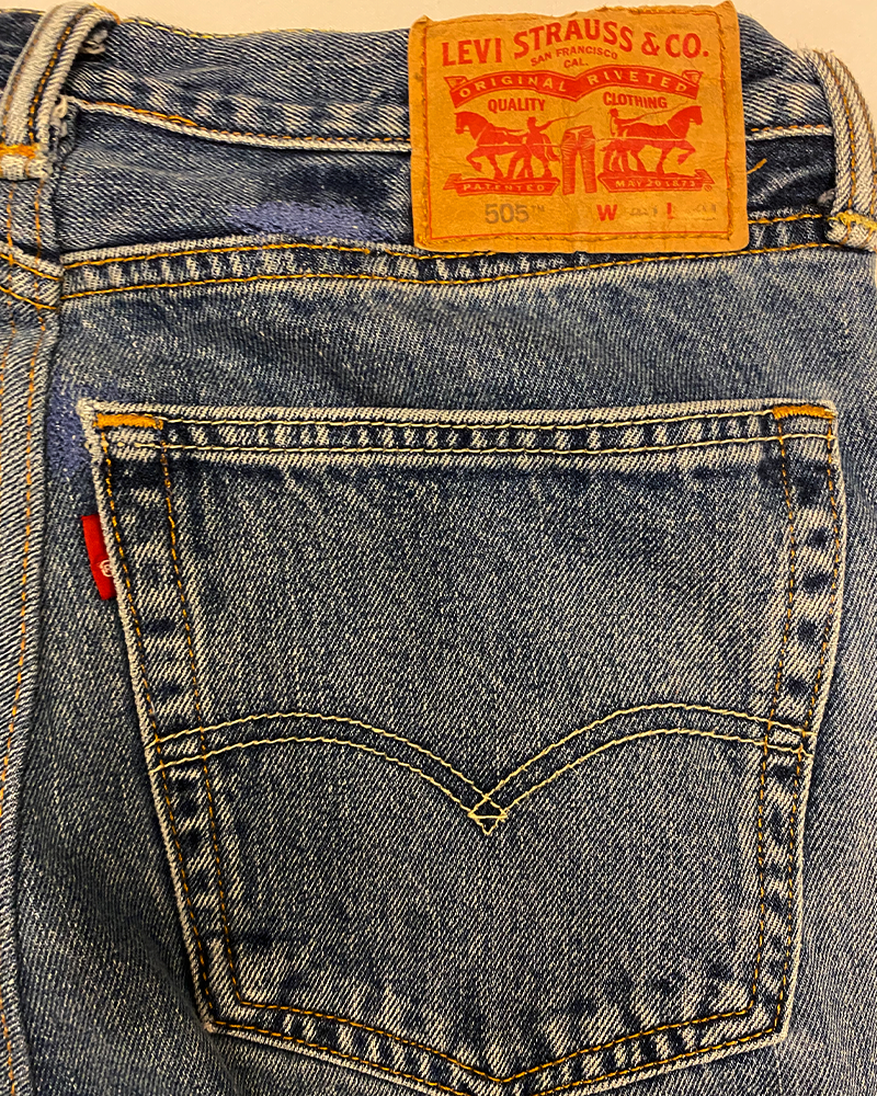 Levis 505 High Rise Mom Jeans - Detailed View