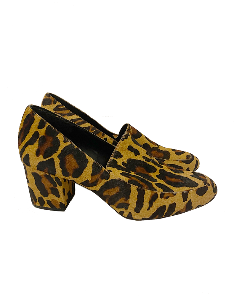Leopard Heels Mocassins - Main