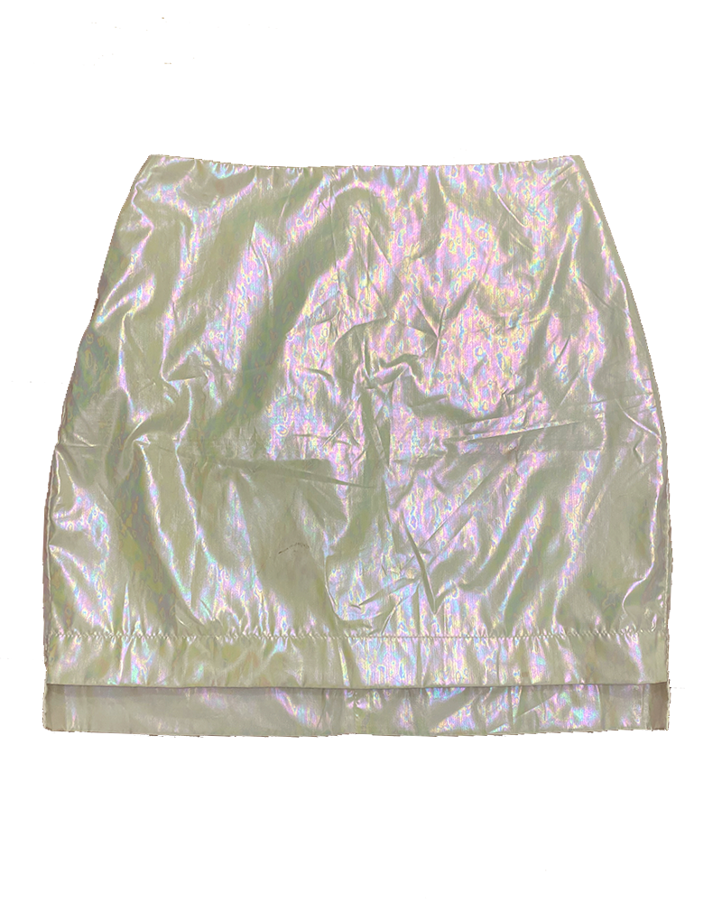 Cosmic White Mini Skirt - Main