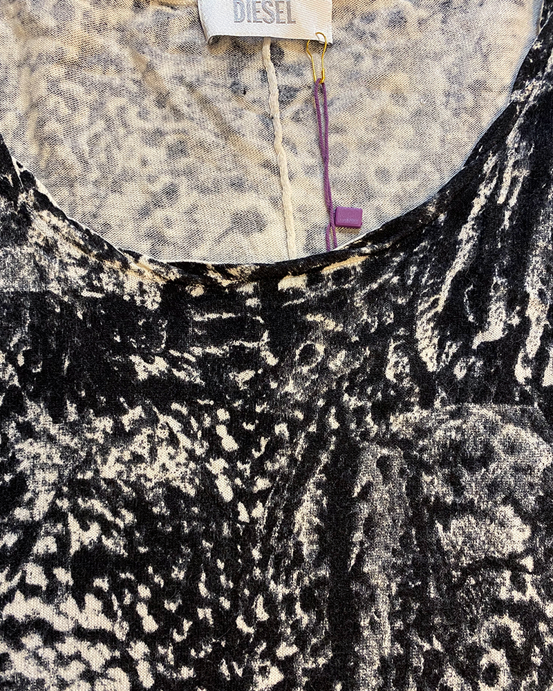 Diesel Animal Print knit Dress - Detailed View