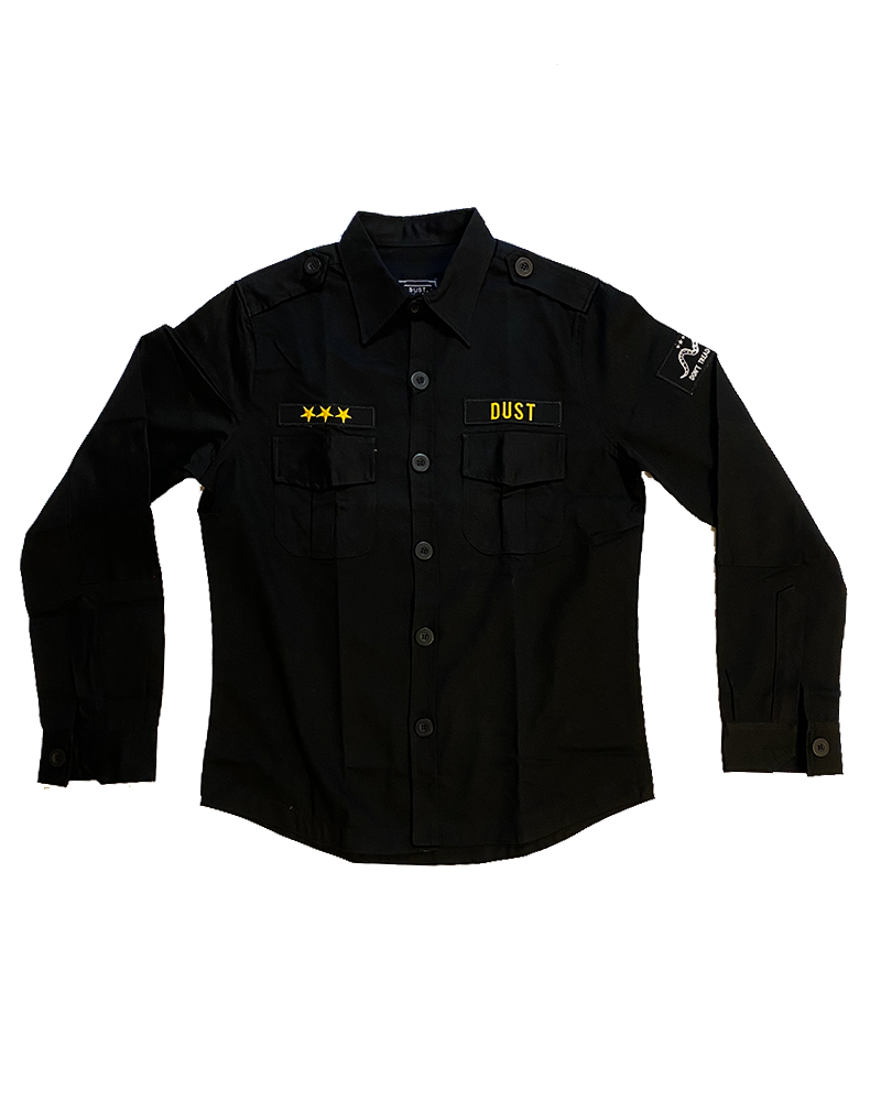 Black Military Dust Shirt - Main