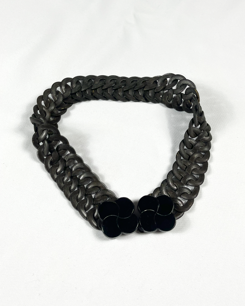 Graffiti Braided Chain Necklace - Main