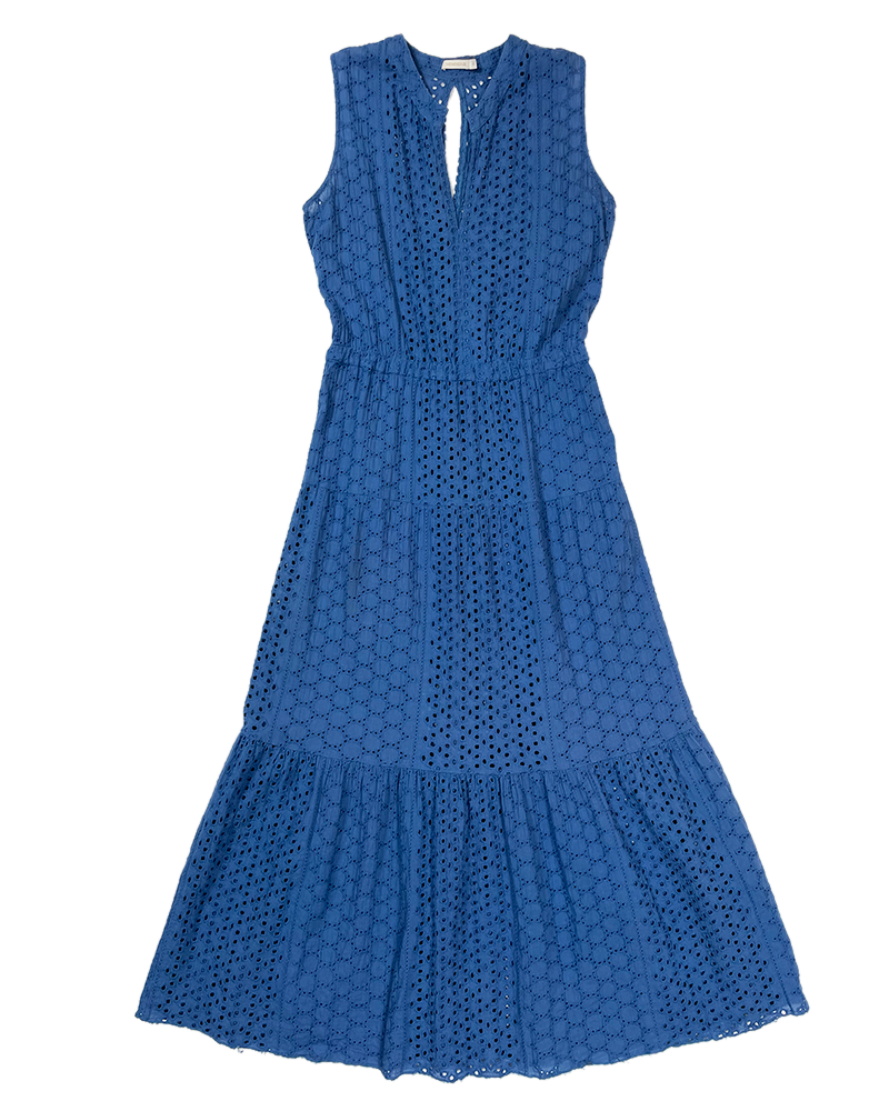 Blue Laise Maxy Summer Dress - Main