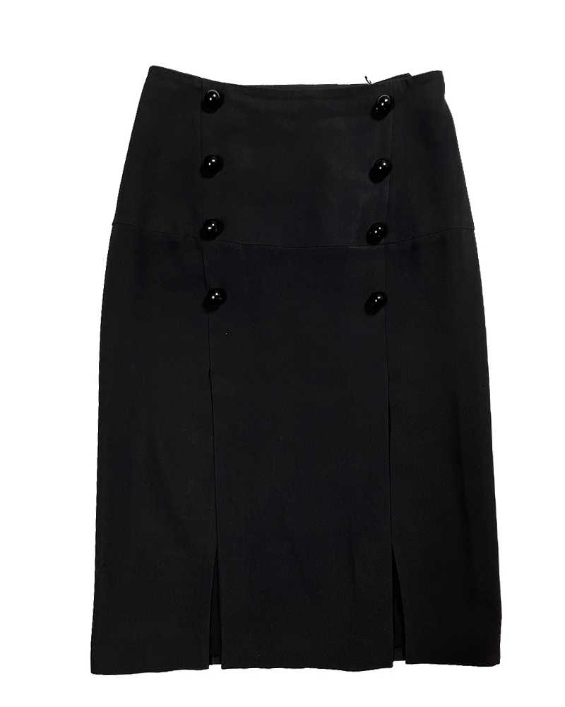 Black Pearls Midi Skirt - Main
