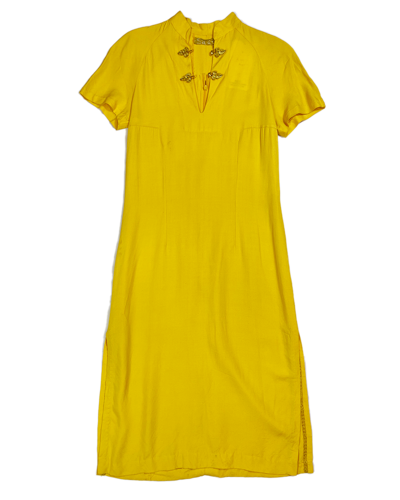 Yellow Sunshine Ethnical Dress - Main