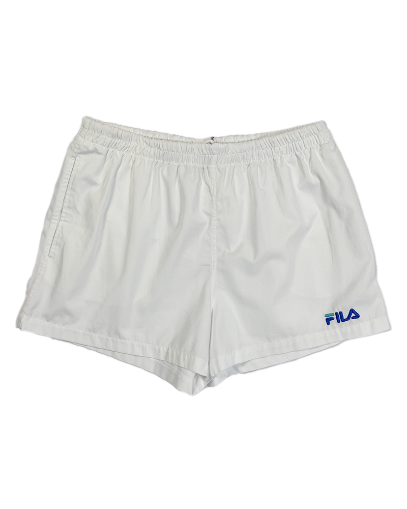 White Fila Tennis Shorts - Main