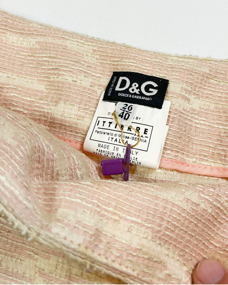 D&G Washed Pink 20´s Skirt - Detailed View