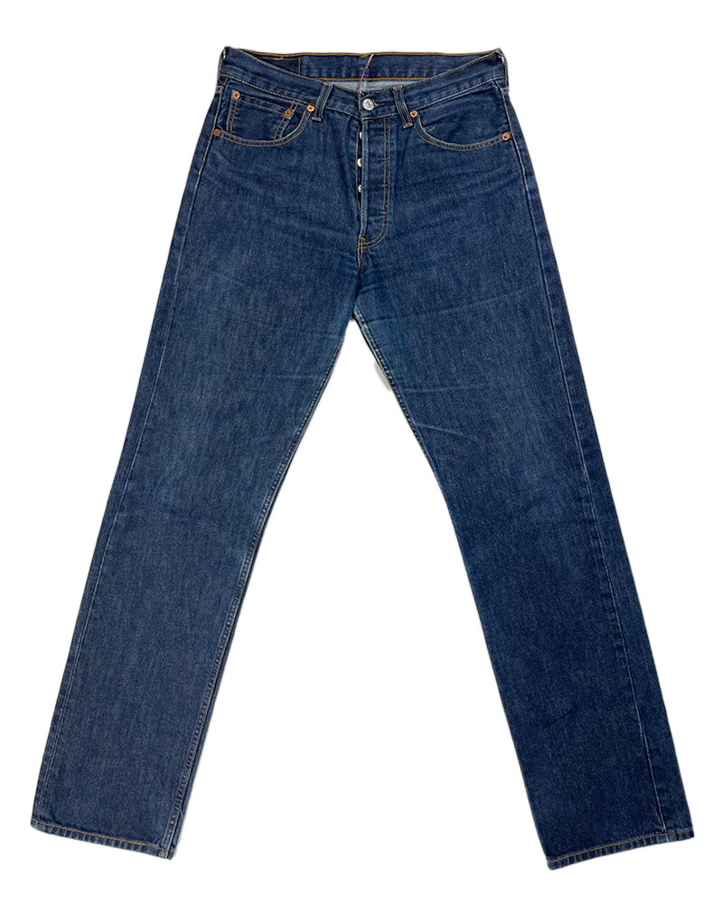 Navy Blue Levis Pants 501 W31 L34 - Main