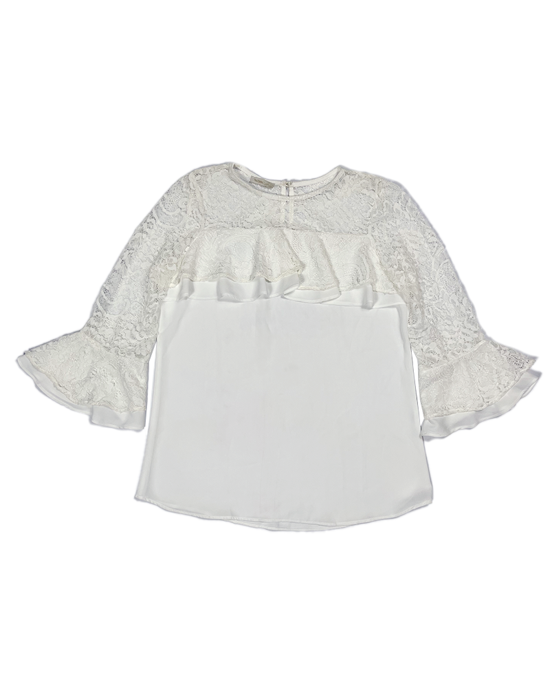 Lady Lace White Top - Main