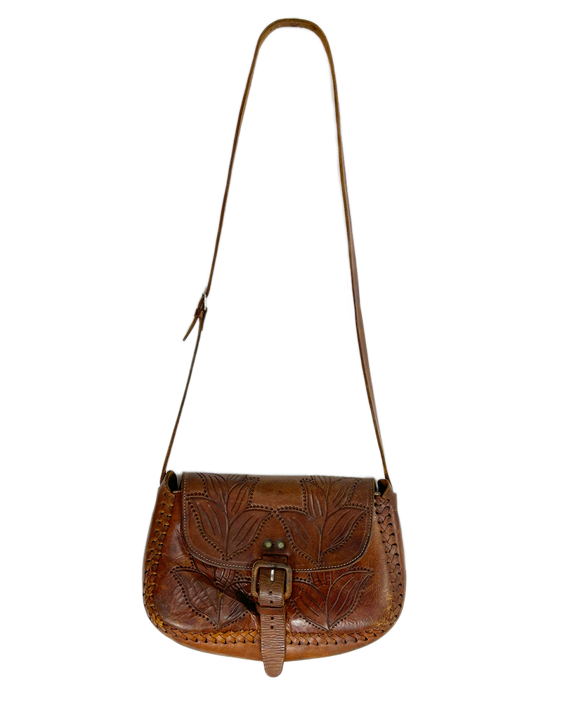 Vintage Brown Boho Leather Bag - Main