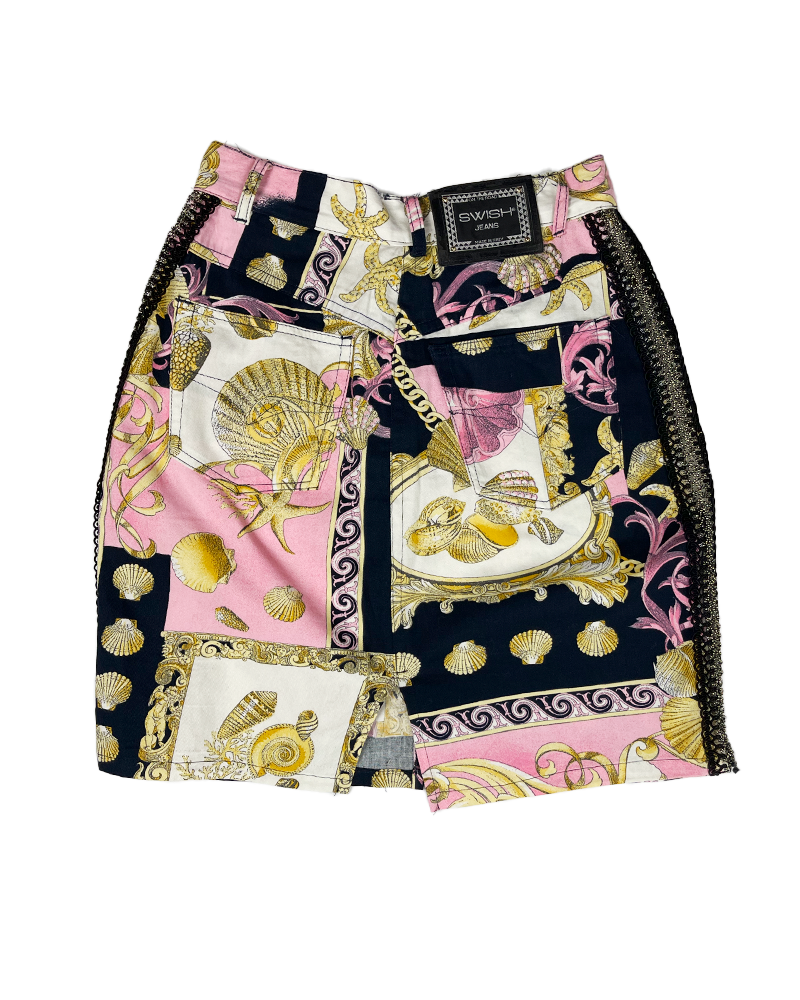 Pink Sea Mini Skirt - Detailed view