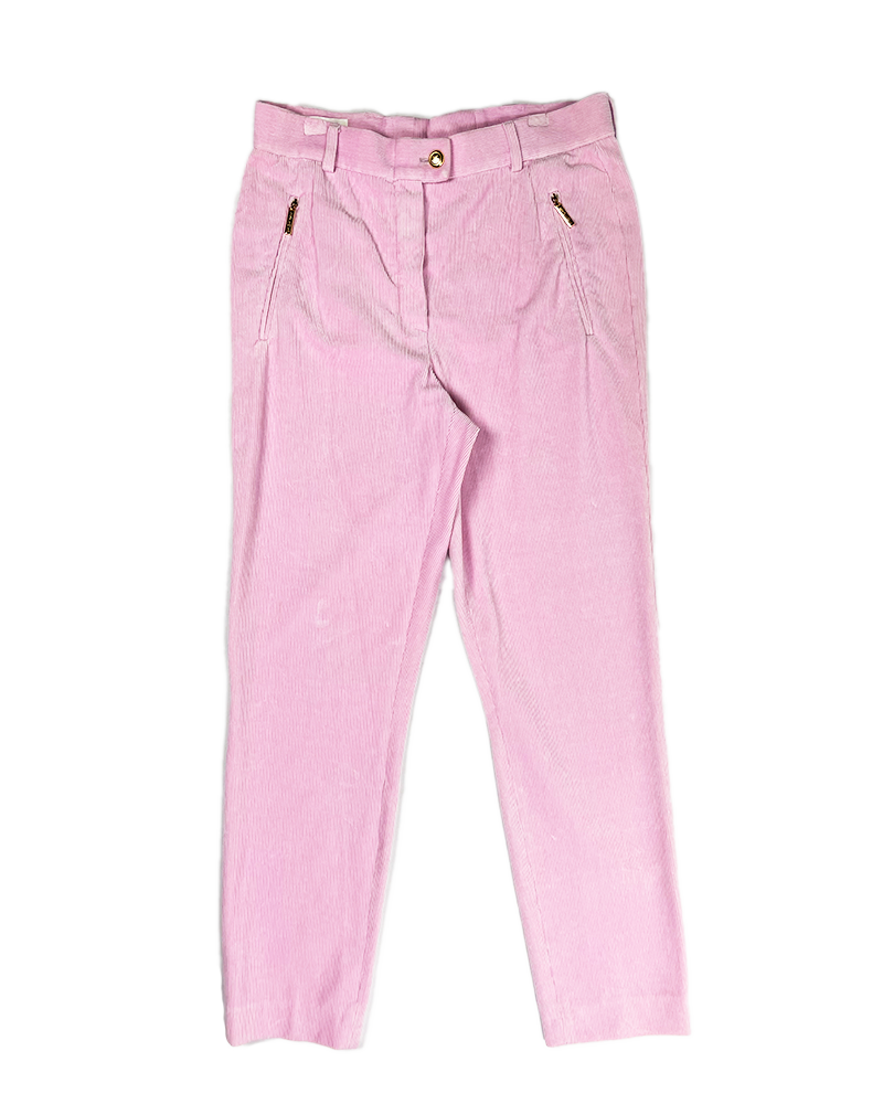 Baby Pink ESCADA Corduroy Pants - Main