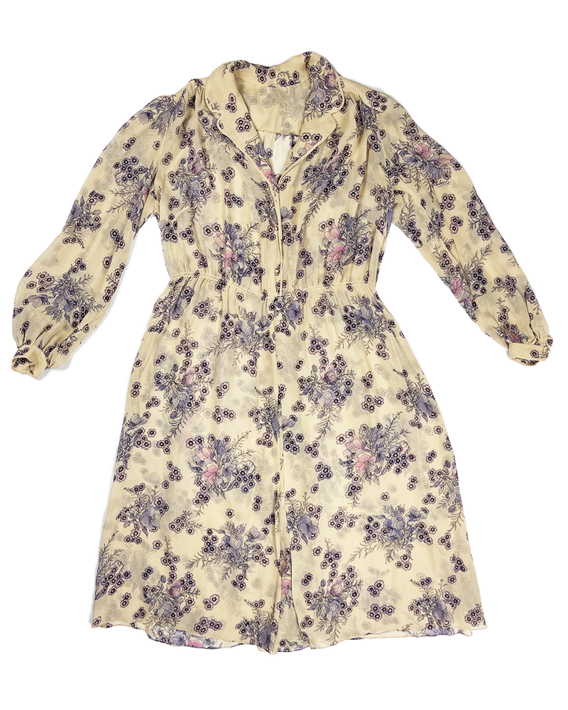 Girly Garden Silk Dress - Main