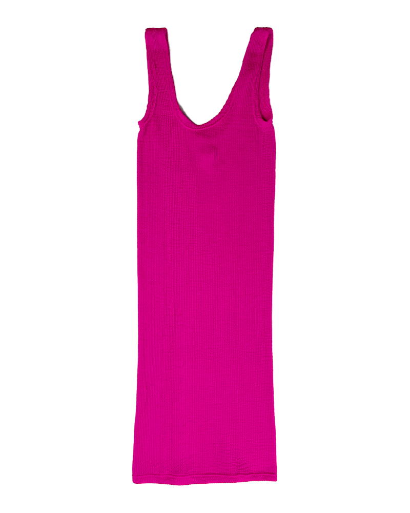 Neon Pink 90's Tube Dress - Main
