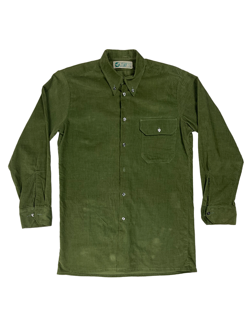 Olive Corduroy Shirt - Main