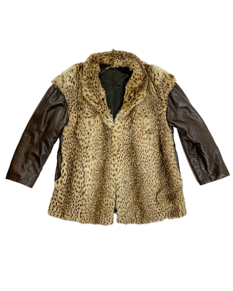 Leopard Fur & Leather Jacket - Main