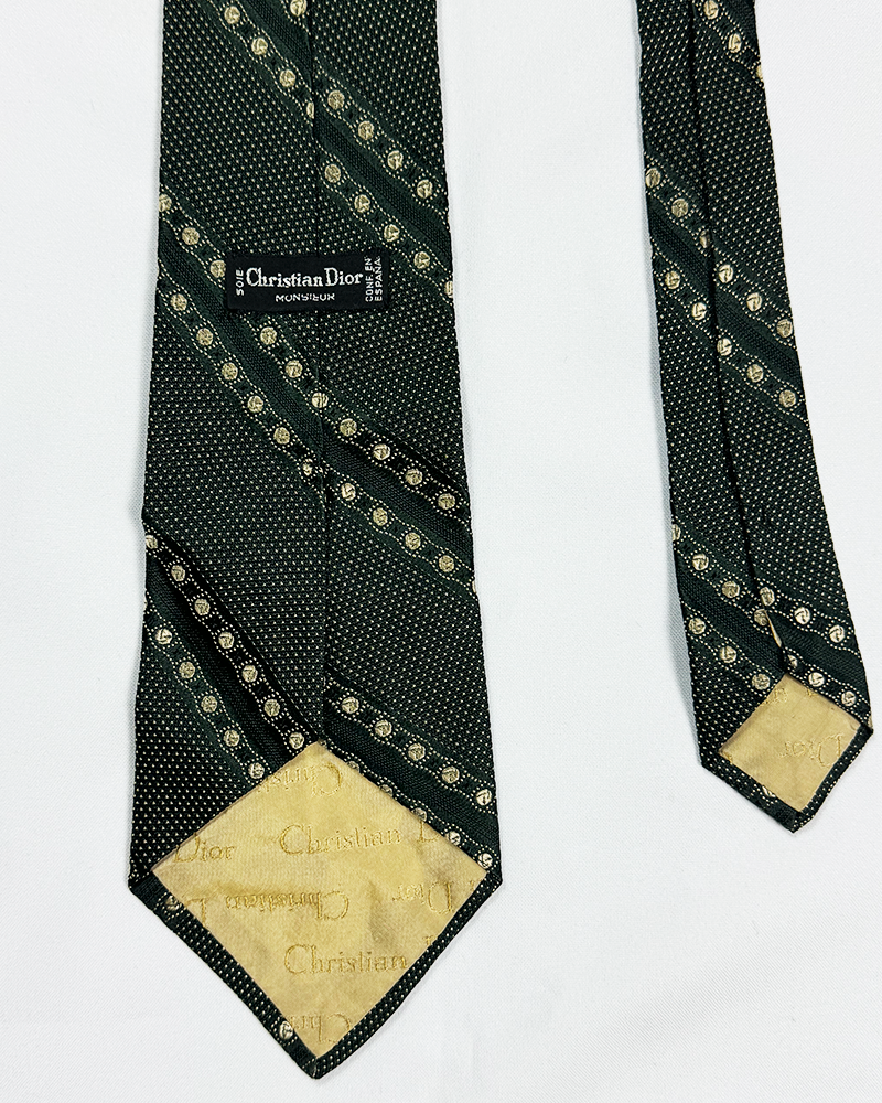 Christian Dior Savage Green Tie - Detailed view